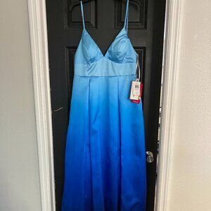 Ombre Blue Prom Dress